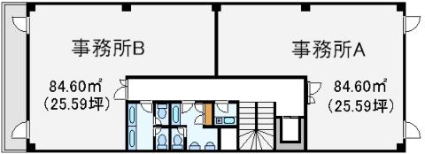 【リンクハウス天王寺ビル】の間取り図