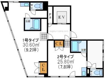 【ウエムラ天王寺ビル】の間取り図