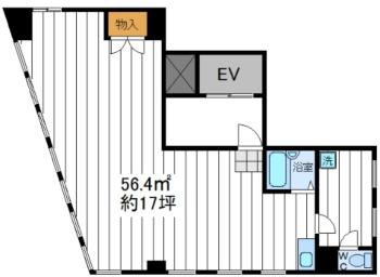 【ウエムラ天王寺ビル】の間取り図