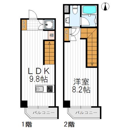 【Regale(レガーレ)阿倍野】の間取り図