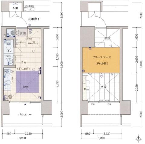 【是空TENNOJI（ぜくう天王寺）】の間取り図