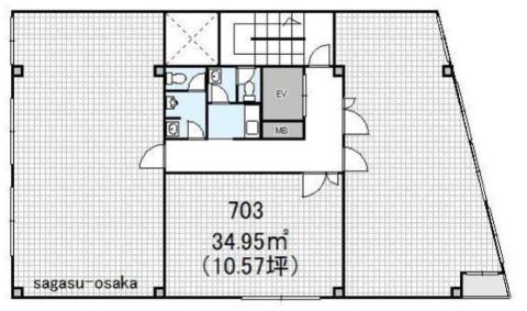 【阿倍野橋ビル】の間取り図