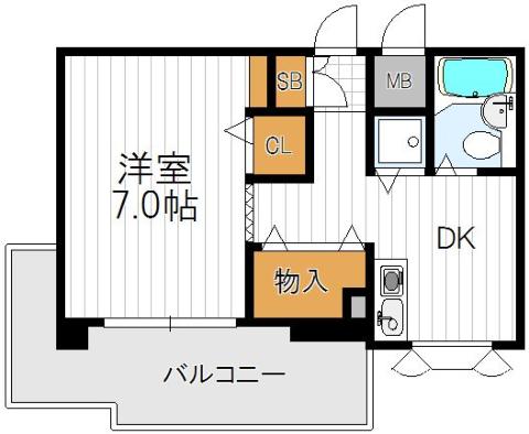 【天王寺タウンハウス】の間取り図