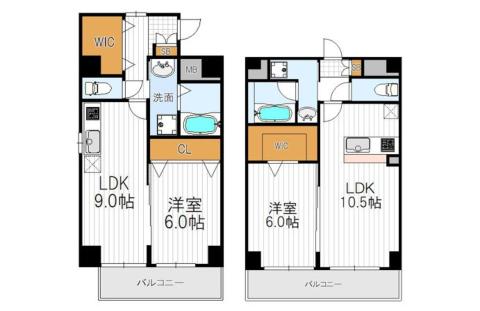 【1LDK南河堀町ＳＯＨＯ】の間取り図