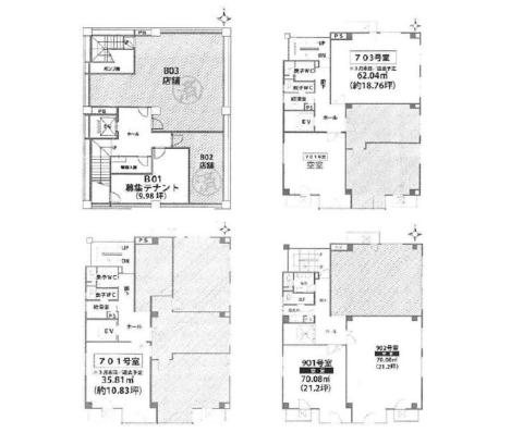 【上本町グランディムビル】の間取り図