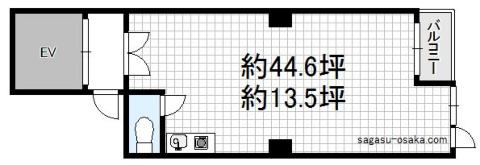 【谷九山本ビル】の間取り図