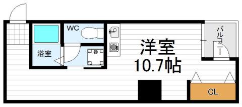 【インターシティ夕陽ヶ丘】の間取り図