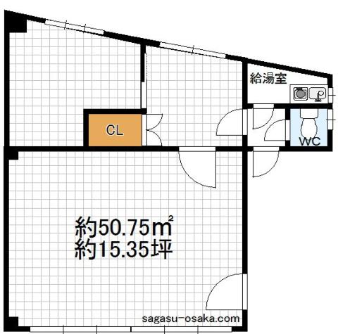 【四天王寺ビル】の間取り図