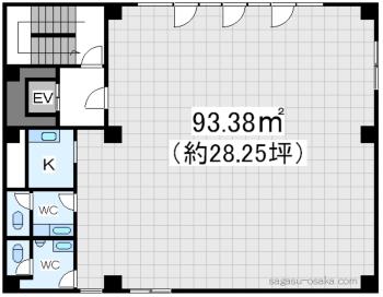 【八千代興産寺田町ビル】の間取り図