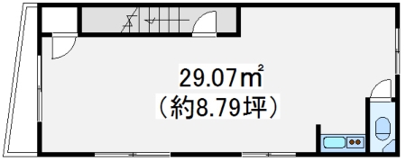 【杭全3丁目　貸事務所】の間取り図