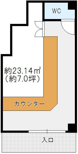 【阿倍野筋　１階飲食店店舗】の間取り図