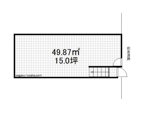 【森行ビル　１階店舗】の間取り図