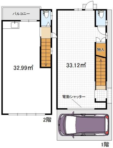 【阿倍野筋4丁目事務所店舗】の間取り図