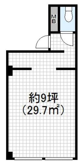 【阿倍野区松崎町1階店舗】の間取り図