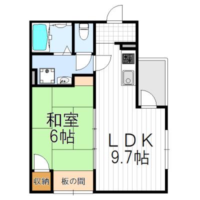 【S&S阿倍野】の間取り図