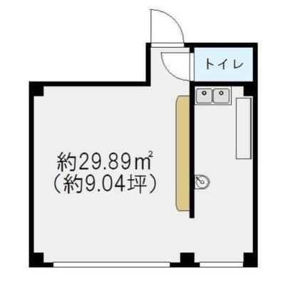 【カフェＢＡＲ居抜き】の間取り図