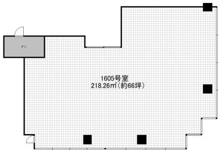 【天王寺商業ビル16階】の間取り図