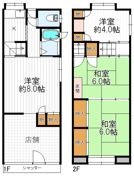 【阿倍野筋5丁目店舗】の間取り図