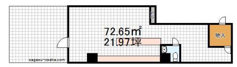 【飲食可能１階貸し店舗】の間取り図