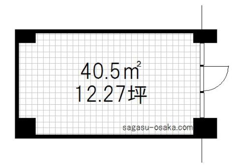 【勝山通り　一階店舗】の間取り図