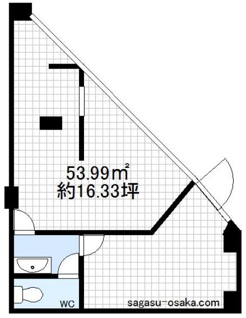 【朝日プラザ四天王寺　１階店舗】の間取り図