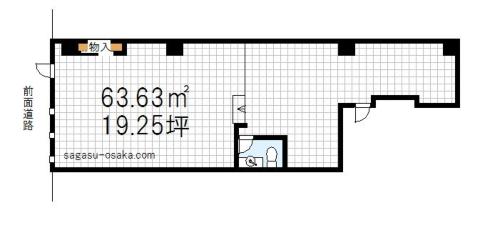 【上本町１階　居抜店舗】の間取り図