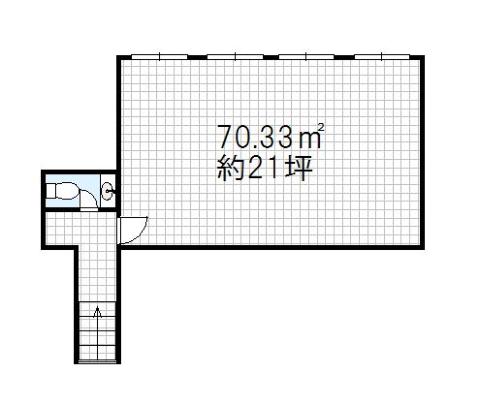 【バロンビル　２階貸店舗】の間取り図