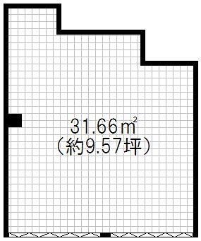 【夕陽丘マンション　1階店舗】の間取り図