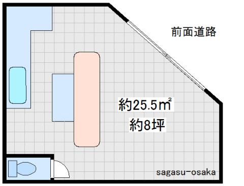 【寺田町駅近　飲食店舗】の間取り図