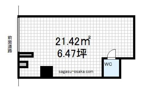 【小橋町１階貸し店舗】の間取り図