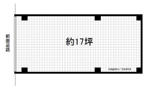 【寺田町　1階店舗】の間取り図