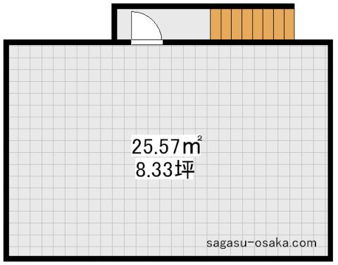【西田辺駅　地下一階店舗】の間取り図