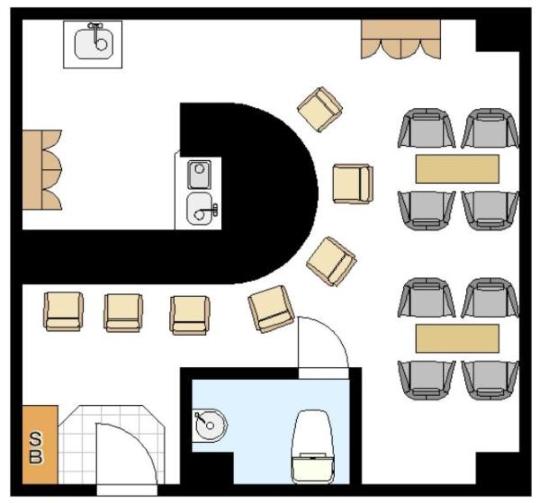 【新栄プロパティー昭和町】の間取り図