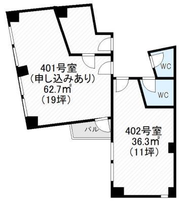 【あびこ筋沿い　店舗事務所】の間取り図