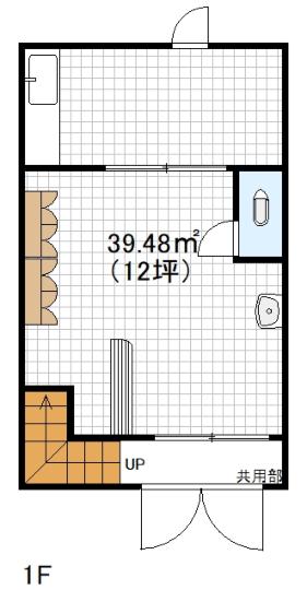 【東田辺3丁目 １階店舗】の間取り図