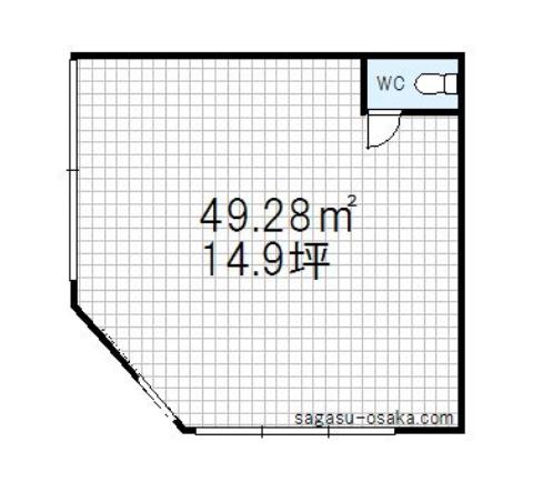 【東部市場　1階店舗】の間取り図